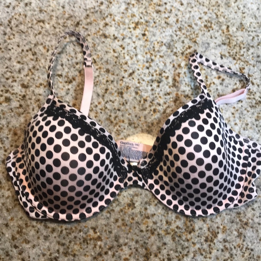 [GAPBODY] Pink & Black Polka Dot T-Shirt Bra